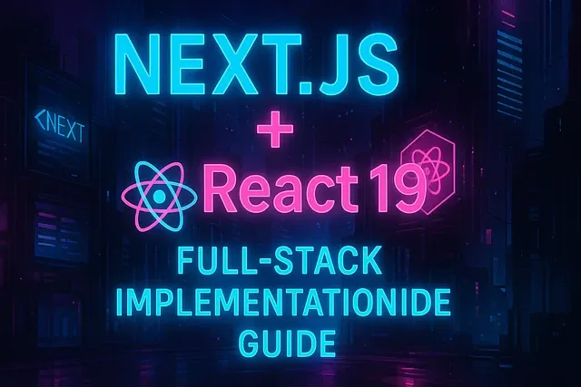 Next.js 15 + React 19: Full-Stack Implementation Guide